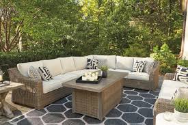 Beachcroft Outdoor Corner Seat By Ashley At Gardner White In 2020 Outdoor Conversation Sets Value City Furniture Indoor Outdoor Living