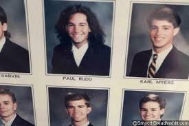 Paul Rudd Had Long Hair In College Fraternity Photo From The 80s Paul Rudd Paul Rudd Young Rudd