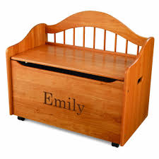 Natural wooden jungle toy chest. Cute Toy Chests For Children