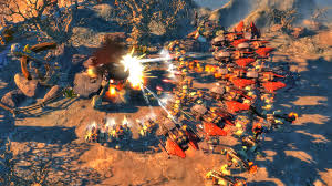 Red tides is a fair multiplayer strategy game that allows different teams on the same platform (e.g. Art Of War Red Tides On Steam
