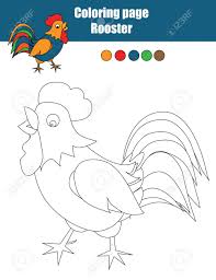 Or, read/print the story on one page. Coloring Page With Cock Color The Rooster Drawing Activity Royalty Free Cliparts Vectors And Stock Illustration Image 60203519