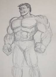 Hulk Pencil Sketch Pencil Sketch Art Male Sketch