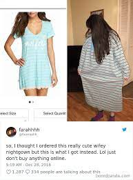 Shoppers share photos of their unfortunate (and hilarious) purchases that look nothing like what they ordered online. 50 People Who Deeply Regret Shopping Online Bored Panda