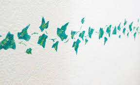 Wandtattoo im treppenhaus auf treppe wand co. Wandschablonen Mit Wandfarben Muster Auf Die Wand Malen Wandfarben Net
