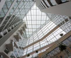 The office building received a score of 98.36%! The Edge Plp Architecture Kawneer Axolight Archello