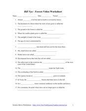 The process through which rocks and soils are worn away by wind, water, glaciers and other elements. Bill Nye The Science Guy Energy Worksheet Answers Nidecmege