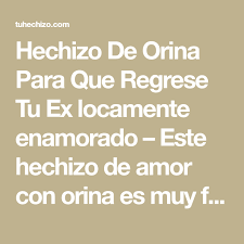 Hechizo De Orina Para Que Regrese Tu Ex Locamente Enamorado Este Hechizo De Amo Oracion Para Que Regrese Hechizo Para Que Vuelva Oracion Para Romper Hechizos