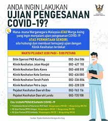 Lor moyan utama 1, jalan bau / kuching, jln green acres estate, jalan landeh. Jabatan Penerangan Malaysia Sarawak A Twitter Mana Mana Warganegara Malaysia Asing Yg Ingin Menjalani Ujian Pengesanan Covid 19 Atas Permintaan Sendiri Hubungi Buat Janji Temu Di Klinik Kesihatan Terdekat Sumber Jawatankuasa Pengurusan Bencana Negeri