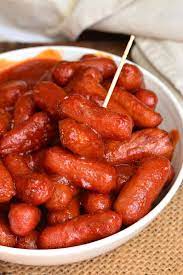 Easy Little Smokies With Bbq Sauce These Little Sausages Are To Tasty And Simple Cooked In A Homemade Bbq Sauce Easy Bbq Bbq Little Smokies Appetizer Recipes