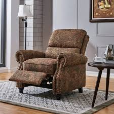 Free 2 Day Shipping Buy Cari Push Back Recliner Chair In Paisley At Walmart Com Recliner Chair Recliner Chair