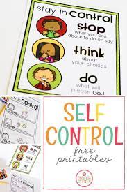 Self Control Chart Mrs Jones Creation Station Self Control Help Teaching Kindergarten Worksheets