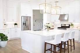 white kitchen cabinets assembled