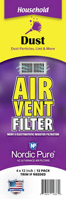 Vent registers hvac ductwork air diffusers vent covers home technology mechanical engineering ceiling conditioning kitchens. 4x12 Air Vent Filter Nordic Pure Made In The Usa