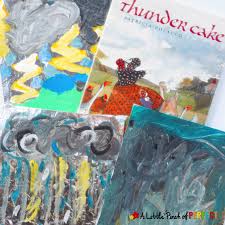 Super activity to use for english lessons with great cross curricular. Stormy Weather Art For Kids Inspired By Thunder Cake