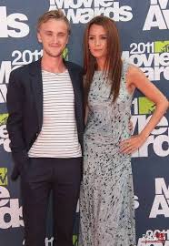 Tom felton with his girlfriend, jade olivia. Jade Olivia Gordon Photo Tom N Jade Dinner Gown Olivia Toms