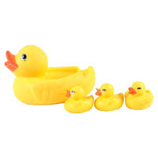 Obtanim rubber bath duck toy 4 inch yellow squeak rubber ducks for kids party favors, baby showers (2 pcs) 4.5 out of 5 stars. Buy Blossom 4pc Bath Tub Toys For Baby Duck Family With Chu Chu Sound Squeaky Squeeze Me Rubber Set For Kids Lovely Bpa Free Floating Ducklings For Water Pool Play Online