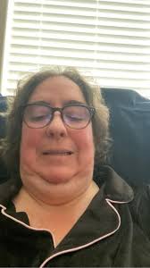 Cancer patient seeking humorous support during treatment