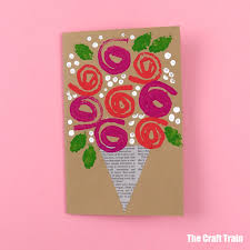 Make your own business cards with stamps. Stamped Rose Card The Craft Train
