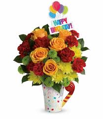 Birthday bouquet congratulation flowers love thank you greeting greeting card wedding flower Happy Birthday Mug Bouquet Houston Flower Delivery