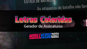 A assinatura serve para dispositivos da apple (ipad, iphone, ipod touch). Gerador De Assinaturas Com Letras Coloridas Para Free Fire Mobileverso