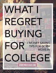 What I Regret Buying For College Endless May College Dorm Essentials College Room Freshman College