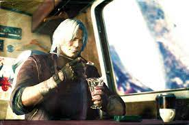 DMC5 picture of Dante eating a strawberry sundae (good quality and enhanced  with more color). : r/DevilMayCry