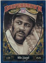 WILLIE STARGELL /499 COOPERSOTOWN BLUE CRYSTAL CRACKED ICE PIRATES #83 13  PANINI