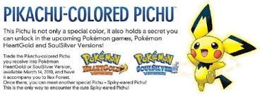 Please read the video description* pichu event spiky eared pichu pokemon soul silver gameplay recorded by. Gamestop To Hand Out Pikachu Colored Pichus Neoseeker
