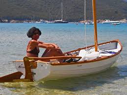 Whitehall Rowing Sail Sailing Dinghy Wooden Sailboat Sailing
