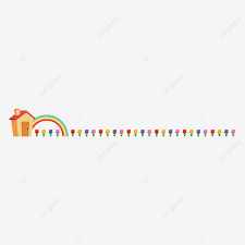 Rainbow cartoon on transparent background png. Cartoon Rainbow Flower Garden Spring Dividing Line Spring New Media Dividing Line Png And Vector With Transparent Background For Free Download