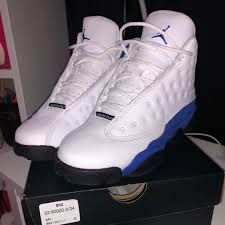 Black And Royal Blue 13s Jordan Shoes Jordan Whiteroyal Blue 13s Size 5y Color Blue White Size 5b Products In 2019 Kids Jordans Jordans Shoes