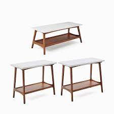 Sorry about the images being smaller, i only took these with my iphone and updated my progress on inst… Reeve Mid Century Coffee Table 2 Side Tables Set