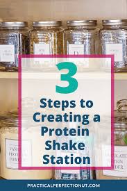 Diy Protein Shake Station Diy Protein Shake Protein Shakes Organizing Labels