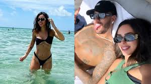 Bruna Biancardi mostra momento de intimidade com Neymar na praia em Miami.  Foto! - Purepeople