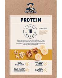 Quaker oatmeal food label writings. Protein Instant Oatmeal Banana Nut Quaker Oats
