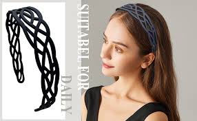 Amazon.com: Springtime 6pcs Wide Plastic Headbands for Women Fashion Hair  bands with Teeth for Girls Thick Hair Hoops Hair Accessories : Clothing,  Shoes & Jewelry