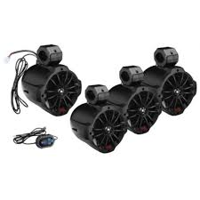 Brand new 2015, speaker pods for your utv. 1500 Watts Max Power 6 5 X 4 2 Way Amplified Marine Grade Roll Cage Waketower Speaker Pods Features Bluetooth Controller And Built In Amplifier