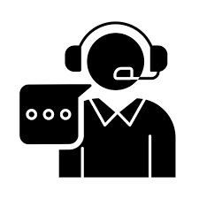 Customer support black glyph icon. Call, contact center. Telephone  consultant. Phone operator. Helpline manager. Consultation. Silhouette  symbol on white space. Vector isolated illustration 4621556 Vector Art at  Vecteezy