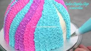 Barbie Doll Dress Cake Cake Decorating With Piping Tips By Cakes Stepbystep Youtube