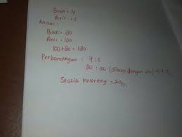 Cara menghitung selisih dengan perbandingan september 21 2013 september 21 2013 aainulqolbi contoh soal. Perbandingan Jumlah Kelereng Budi Dan Aril 4 5 Jika Jumlah Kelereng Mereka Adalah 180 Butir Brainly Co Id