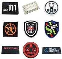 New Design Custom OEM 3D Raised Colorful Brand Name Logo Soft PVC Rubber  Patches Labels for Clothing