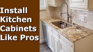 Try these easy ways to. Installing Kitchen Cabinets Diy How To Install Like Pros Youtube