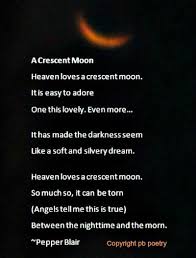Crescent Moon Imagery Poem By Pepper Blair Www Love Pb Poetry Com Imagery Poems Imagery Poems Good Night Moon Poems