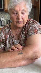 Visiting with my Bubby, who is a Holocaust survivor and she talks about the  numbers tattooed