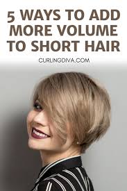 This video shows how to add volume to short hair for anyone with flat or fine hair. Pin On Hair Hacks