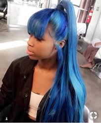See more ideas about long hair styles, hair styles, hair tutorial. Nicole Noire Hair On Twitter Mermaid Vibes Mermaidlife Longhairdontcare Ponytaillife Ponytailstyle Hairclip Hair Chinesebangs Ponytail Bluehair Mermaidhair Bangs Blue Mermaid Sewin Bluehairedgirl