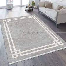gri beyaz cerceveli hali pierre cardin monet mt18b halistores com halilar pierre cardin monet