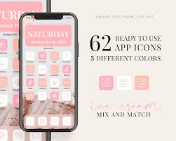 Ios14 Icons Iphone App Bundle 62 App Pack 3 Colors Iphone Etsy App Icon App Iphone