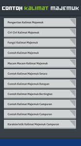 Ada beberapa kategori yang bisa anda ketahui dari jenis kalimat majemuk. Android Icin Contoh Kalimat Majemuk Apk Yi Indir