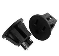 2pcs US Type Industrial Plug Panel Mount Outlet Power Socket UL  Certification Three-core Copper Foot AC Power Socket American Plug Panel  Mount Socket